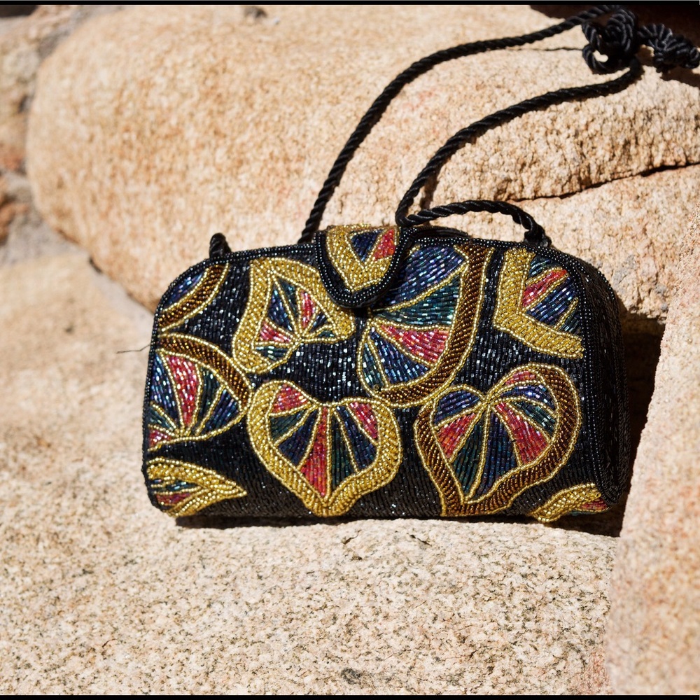 Vintage Beaded Purse / Mini Bag
