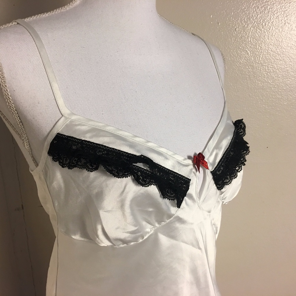 Intimissimi Satin Lace Trim Camisole w/ Bow