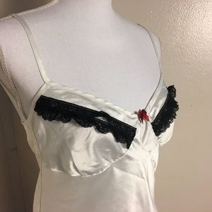 Intimissimi Satin Lace Trim Camisole w/ Bow