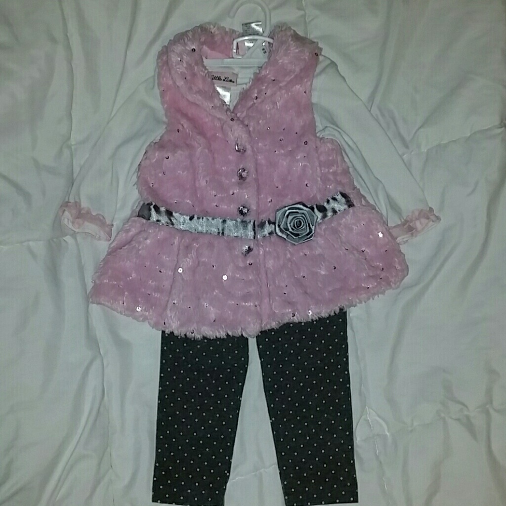 18 months Little Lass vest outfit