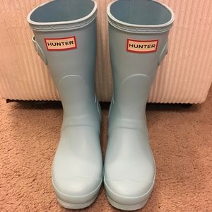 Tiffany blue, original short, Hunter boots
