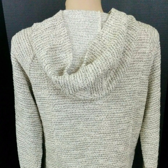 Sold INC Metallic Asymmetric Zipper Hooded Jacket - Picture 4 of 7