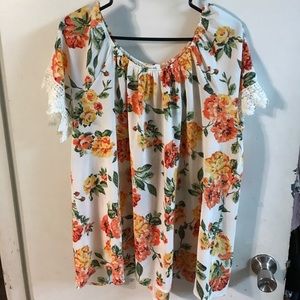 Cute flower print shirt