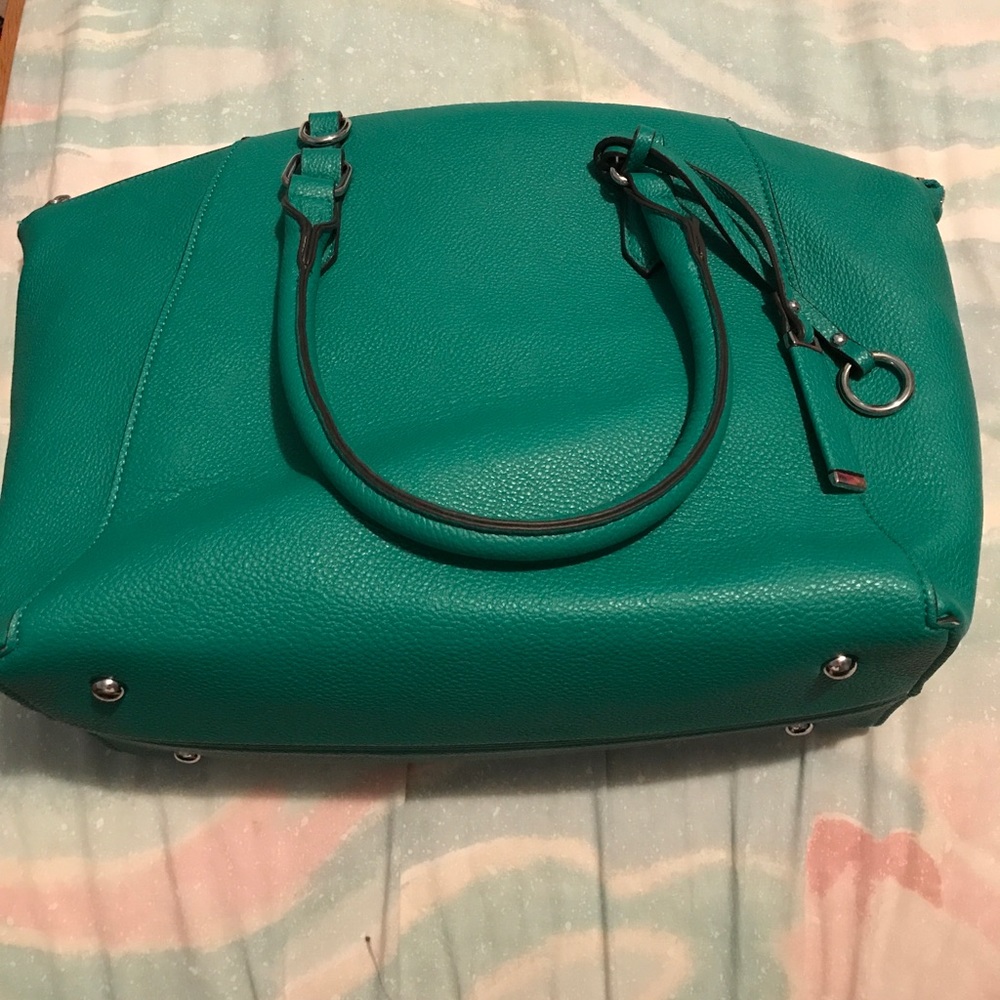 Green handbag