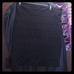 Black Pencil Skirt & Black cover up
