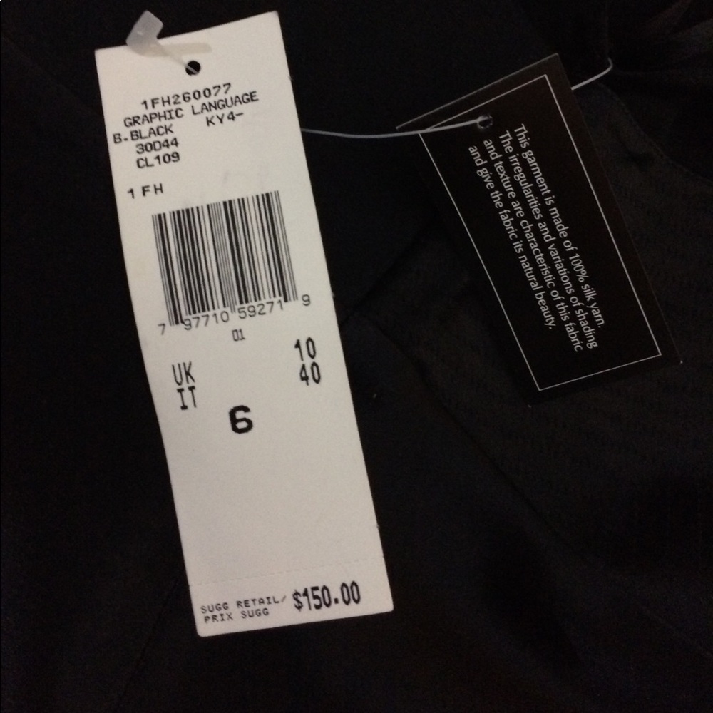 Anne Klein New York black Silk top - Picture 5 of 6