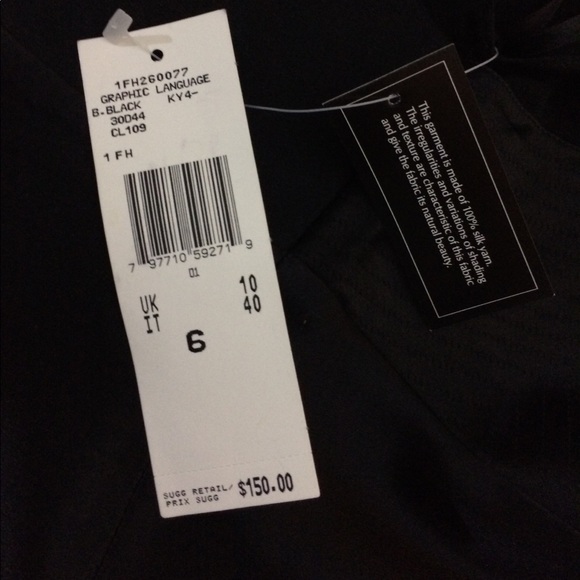 Anne Klein New York black Silk top - Picture 5 of 6