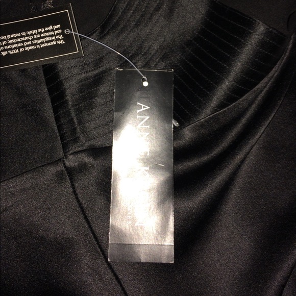 Anne Klein New York black Silk top - Picture 6 of 6