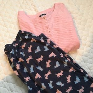 NWT warm fuzzy fleece pajamas