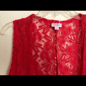 Lularoe Lace Red Joy❤️❤️❤️