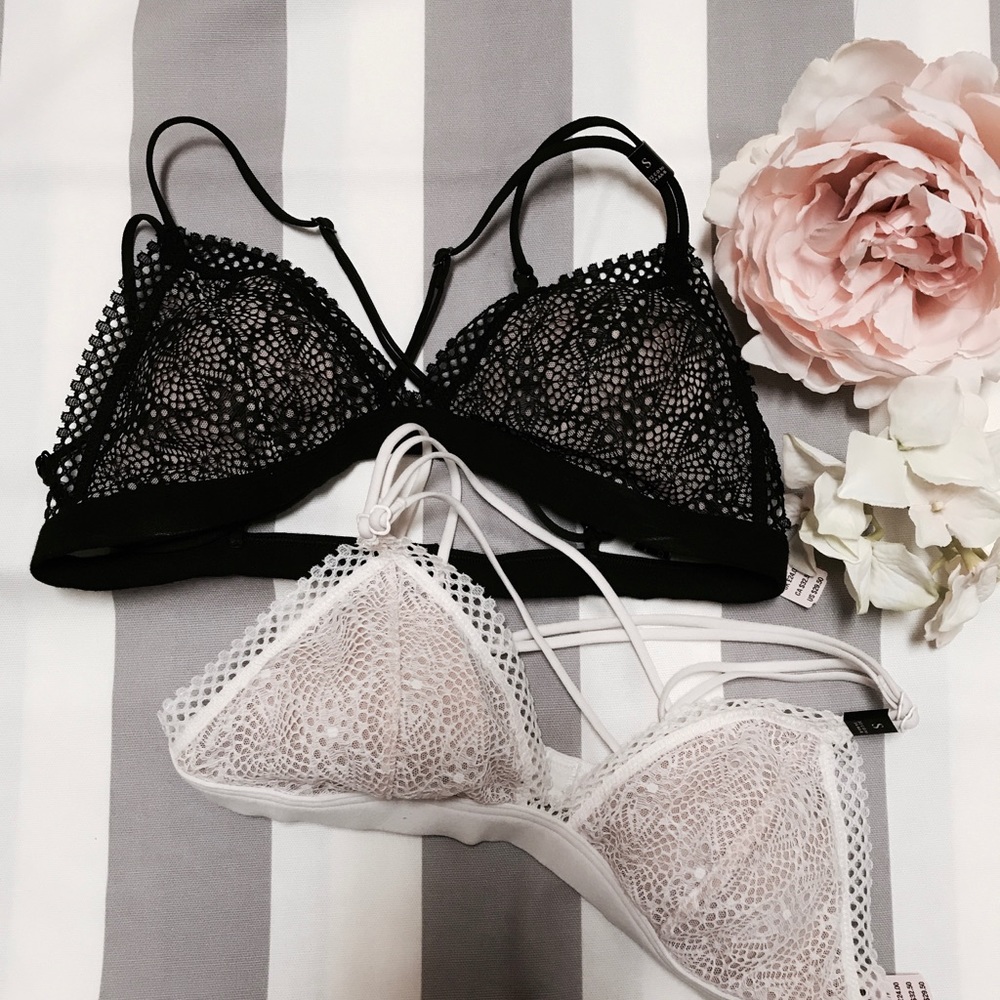 2 Small NWT Victoria's Secret Lace Bralette