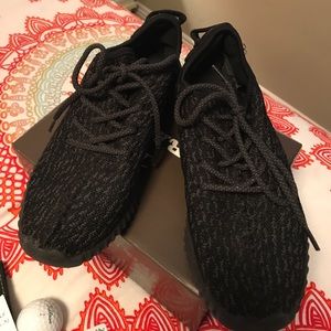 Private Black Yeezys