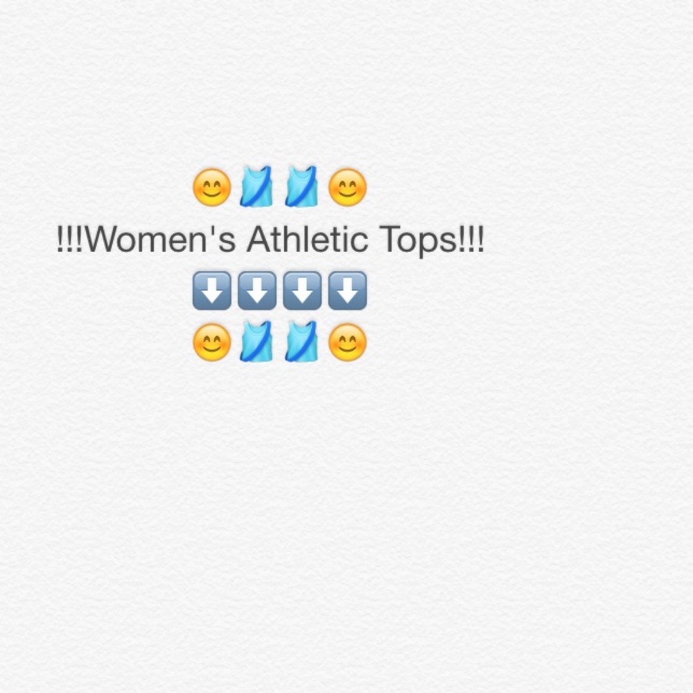 Women's athletic tops!!