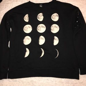 Forever 21 Moon Stages Sweater/ Sweatshirt