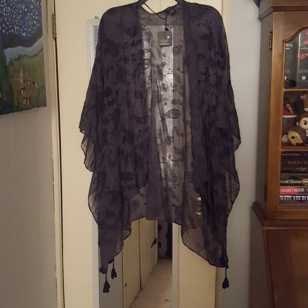 Paisley print kimono