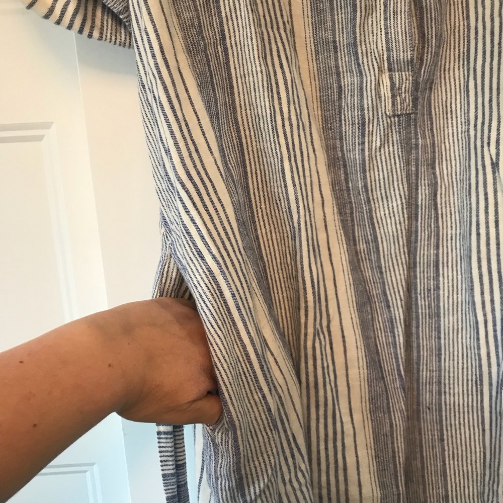 Linen striped romper - Picture 5 of 6