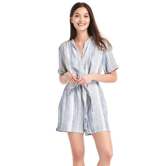 GAP Pants - Linen striped romper