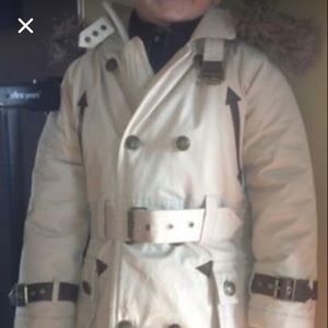 Boy 4T Burberry Trench w/removable wool springcoat