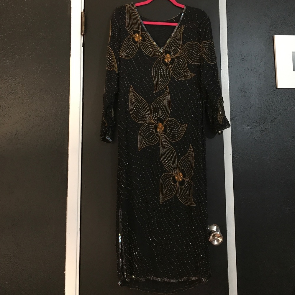 Sheer beaded dress