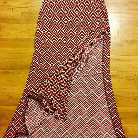 🔐BCBGMAXAZRIA maxi skirt with high split🔐 - Picture 3 of 6