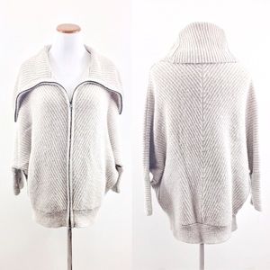 BCBGMaxAzria Sweaters - BCBG MAXAZRIA Beige/Tan Wool Zip Dolman Sweater BCBGMaxAzria Sweaters - BCBG MAXAZRIA Beige/Tan Wool Zip Dolman Sweater