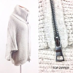 BCBGMaxAzria Sweaters - BCBG MAXAZRIA Beige/Tan Wool Zip Dolman Sweater BCBGMaxAzria Sweaters - BCBG MAXAZRIA Beige/Tan Wool Zip Dolman Sweater