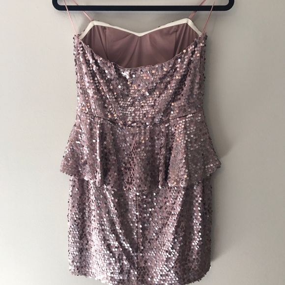 Arden B - Mauve Sequin Dress  - Picture 3 of 5