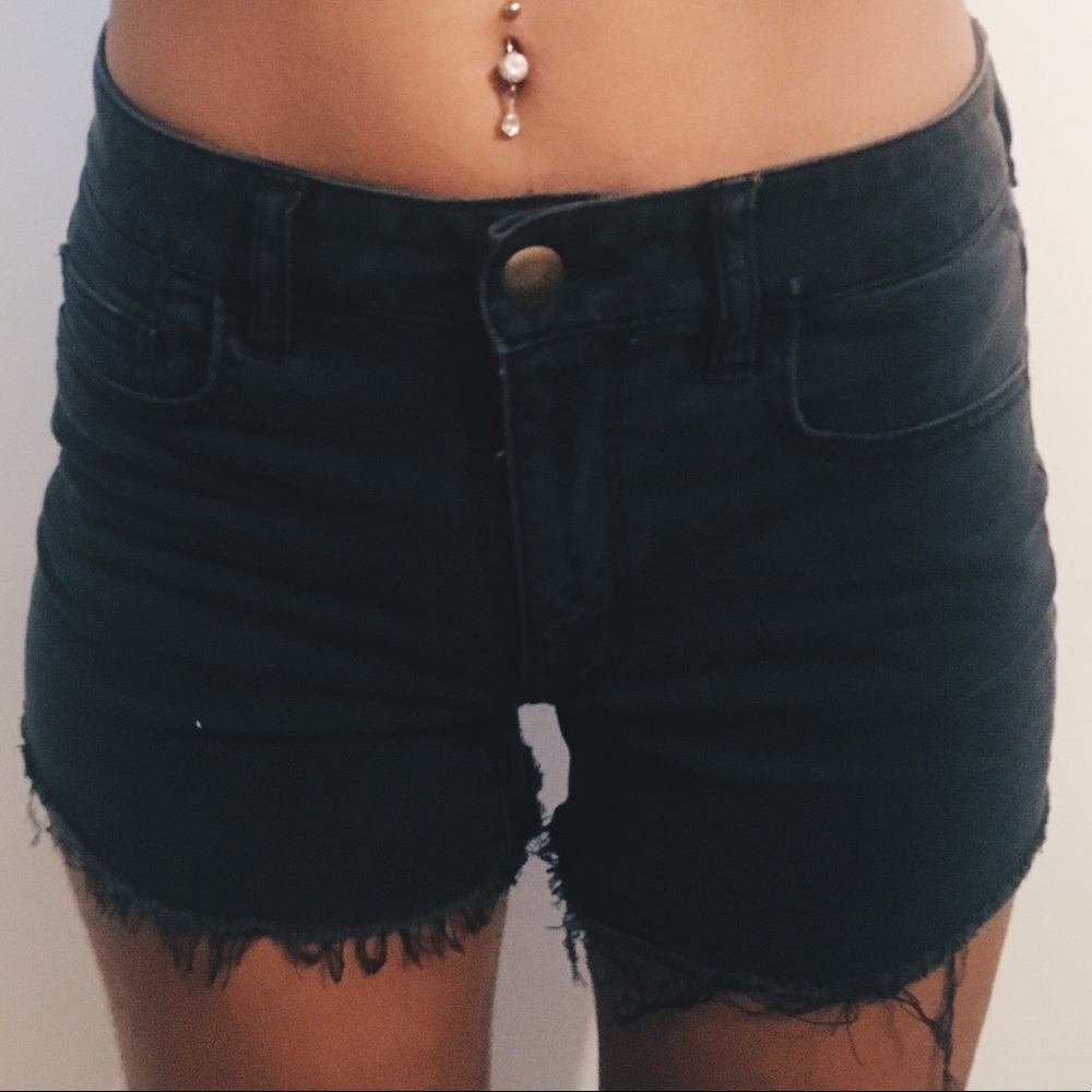 Hi-rise shorts