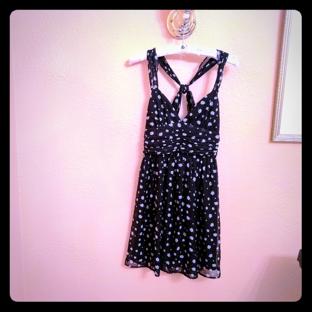 Sweet black and beige dress