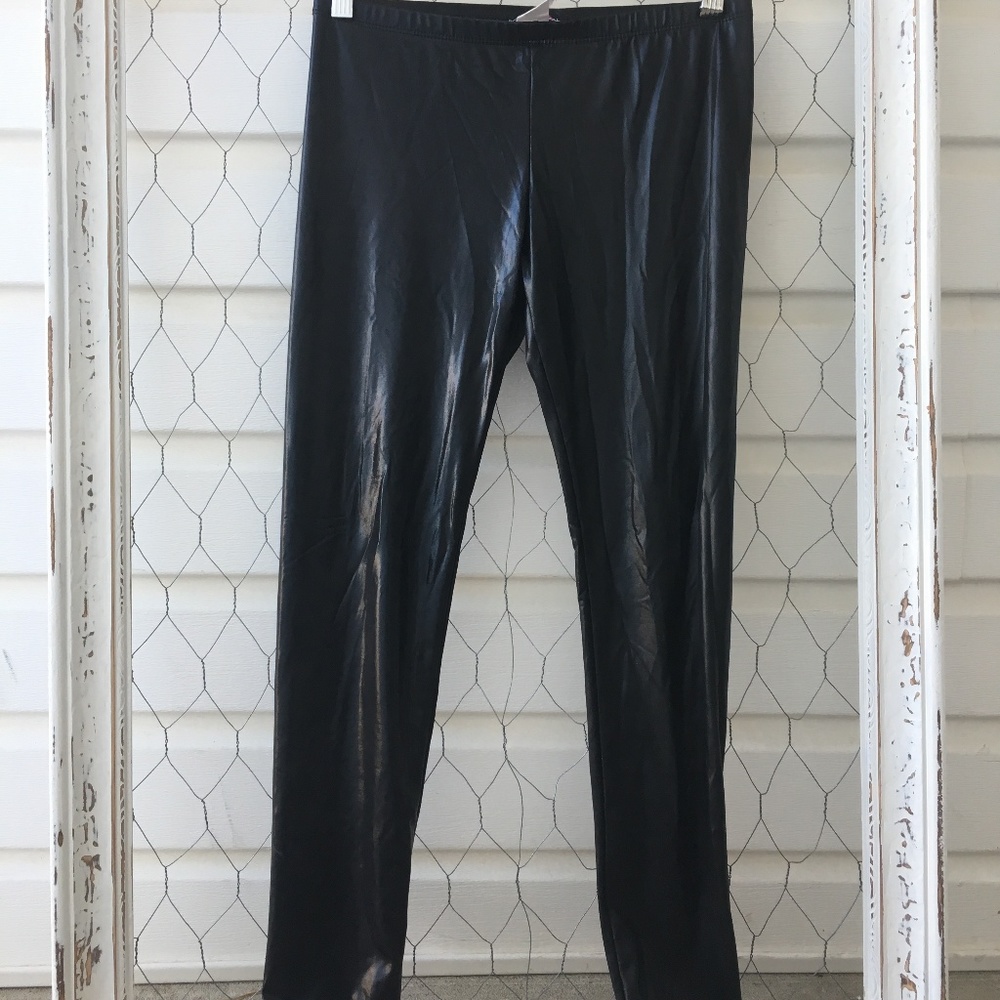Black Leather Leggings