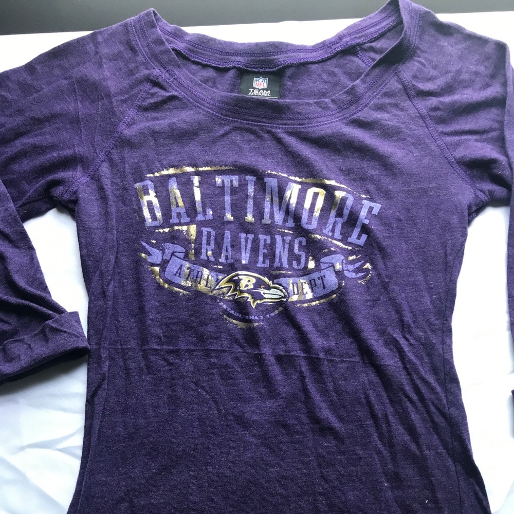 Official NFL Baltimore Ravens quarter sleeve shirt