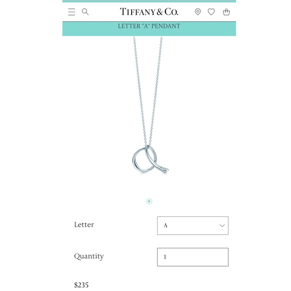 Authentic Tiffany &Co. "A"