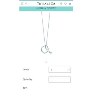 Authentic Tiffany &Co. "A"