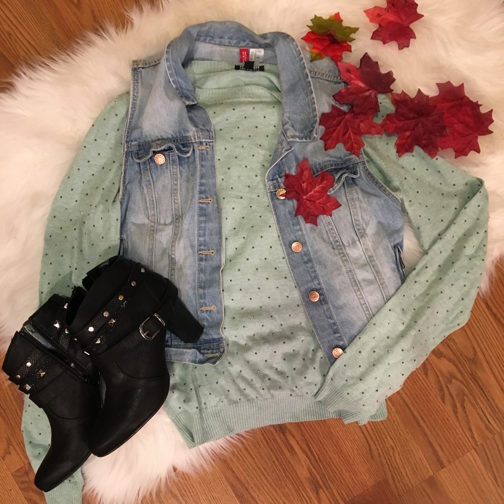 Mint green sweater