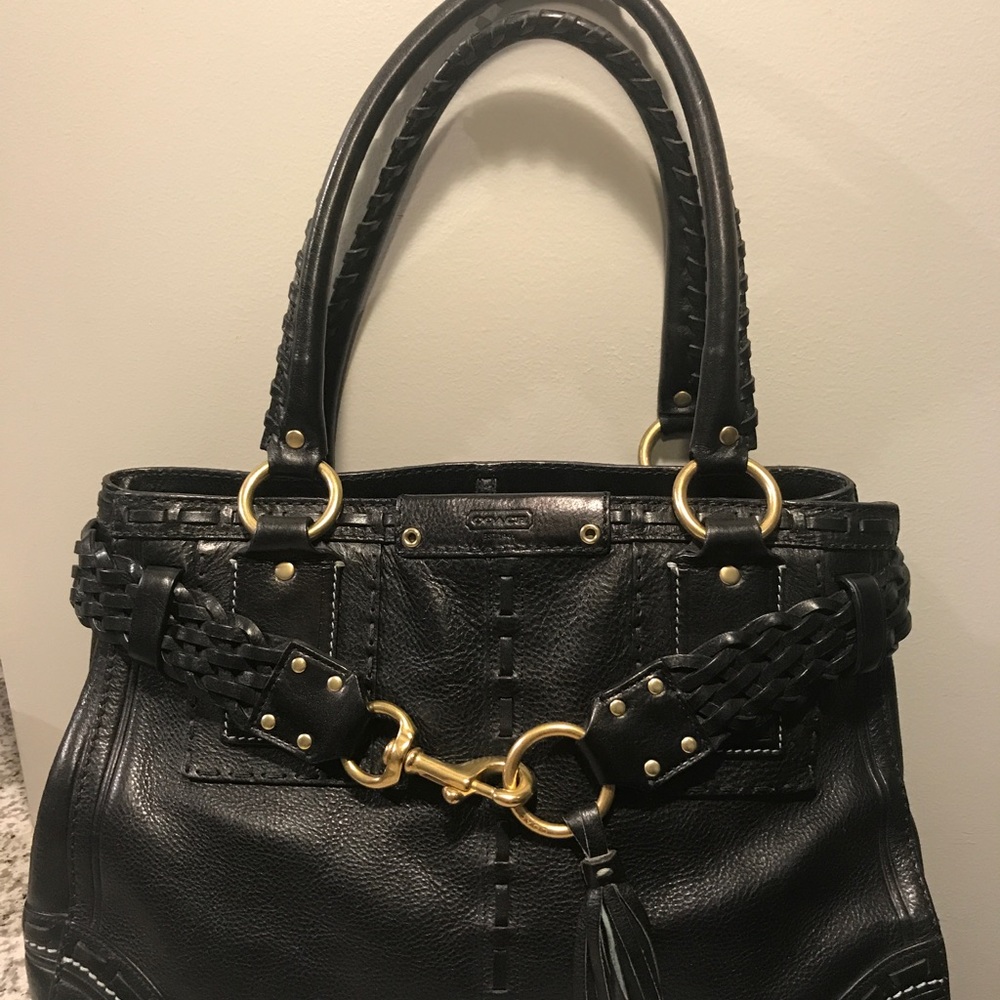 Coach leather leather satchel