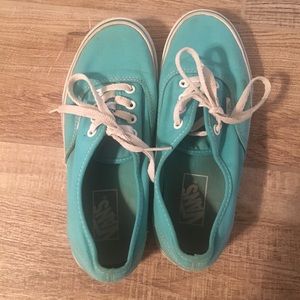 Turquoise vans shoes