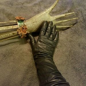 💥$11 OFF💥 Vintage Long Black Leather Gloves