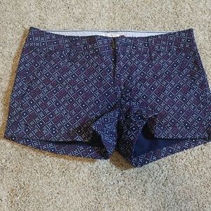 Juniors navy, red, and white shorts