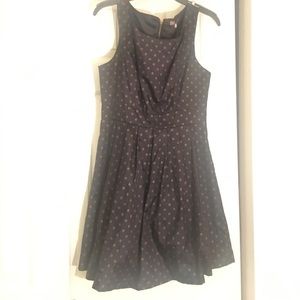 Black polka dot dress