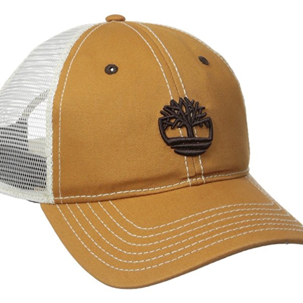 Timberland Twill Trucker Cap 50% Off - WHEAT