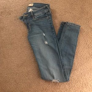Hollister super skinny distressed jeans