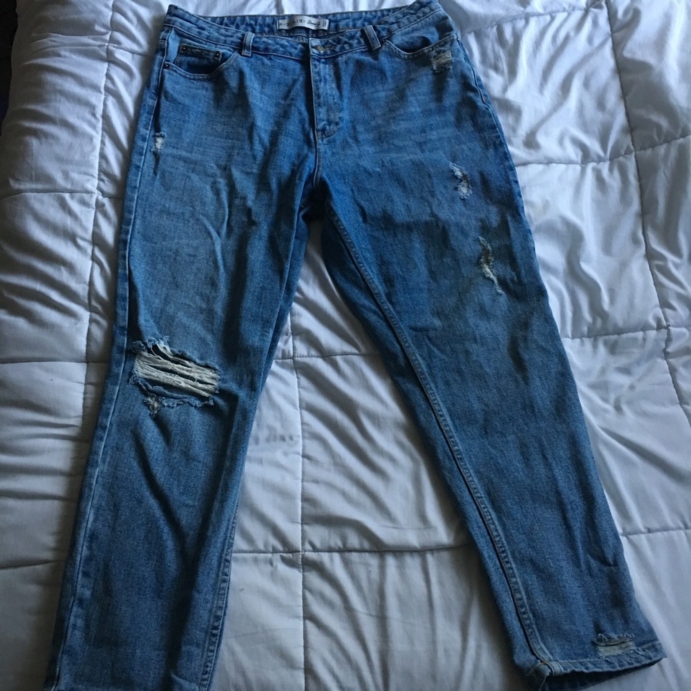 Light Mom Jeans