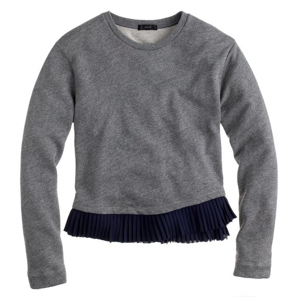 J. Crew Sweaters - J Crew ruffle hem sweatshirt