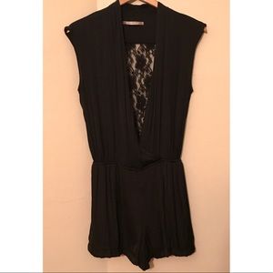 Zara | lace back romper