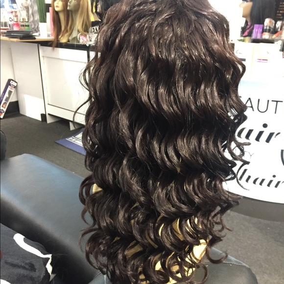 Human Remy Virgin Brazilian curly lace wig main image 7