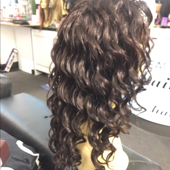 Human Remy Virgin Brazilian curly lace wig