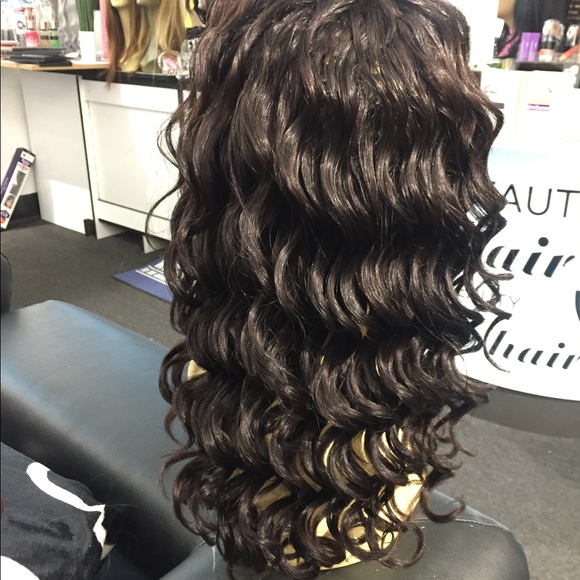 Human Remy Virgin Brazilian curly lace wig main image 6