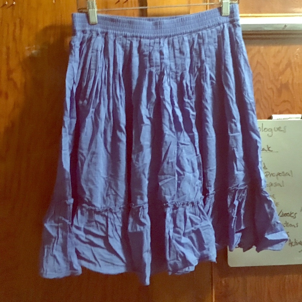Blue midi skirt