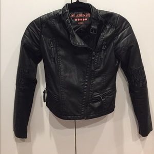Black leather jacket