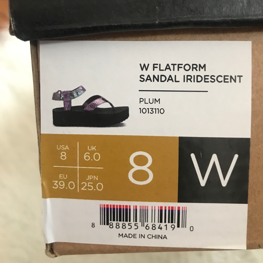 HOSTPICK💜TEVA Flatform Iridescent Platform Sandal - Picture 4 of 6